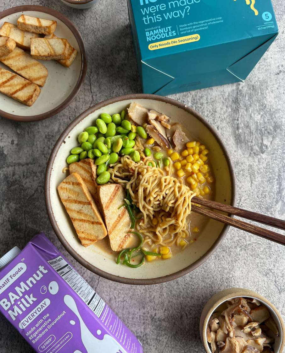 Creamy Tahini BAMnut Noodle Soup